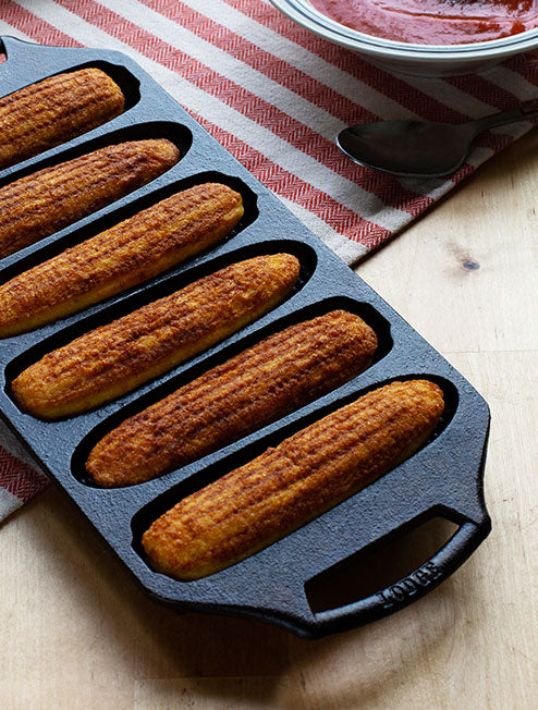 Seasoned Cast Iron Cornstick Pan