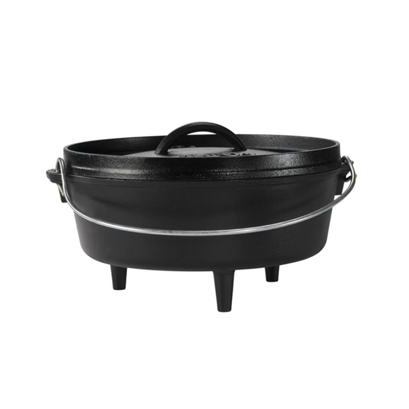 14 Inch / 10 Quart Cast Iron Deep Camp Dutch Oven