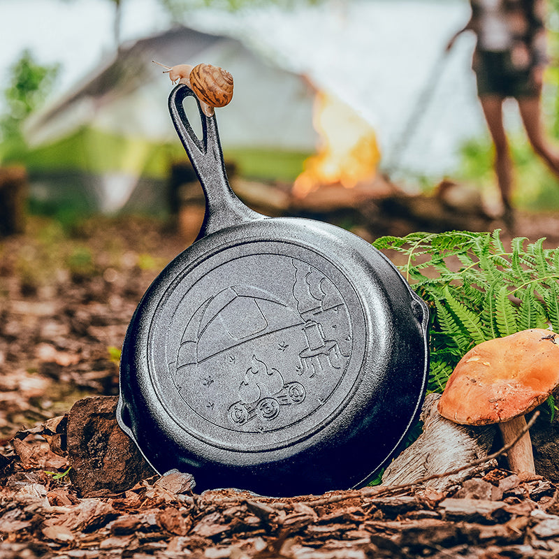 Wanderlust 8 Inch Cast Iron Tent Skillet