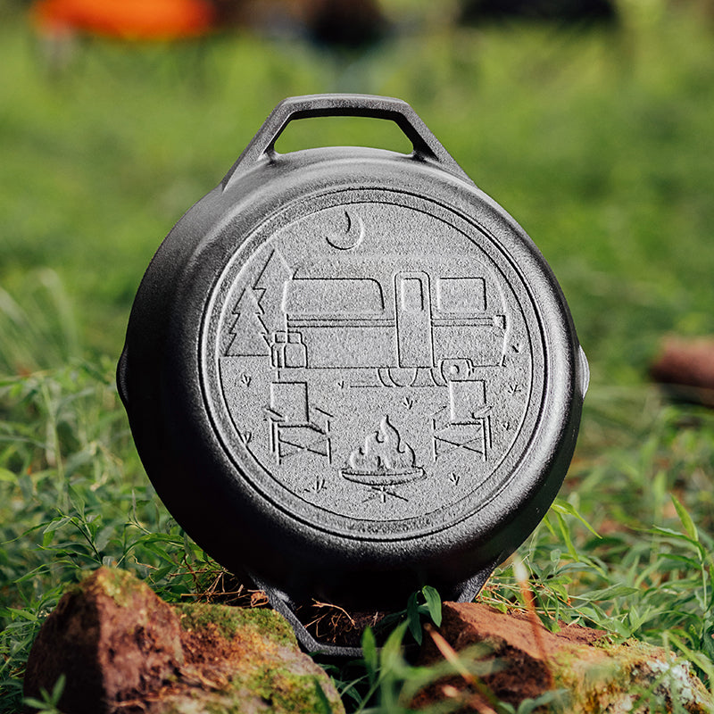 Wanderlust 10.25 Inch Cast Iron Dual Handle Camper Pan