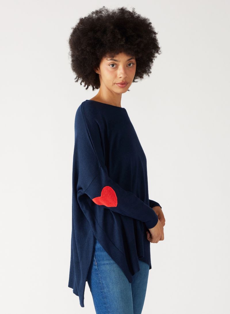 Amour Sweater with Heart Patch