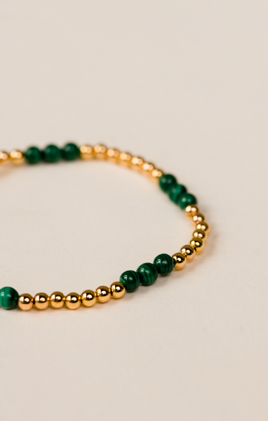 Malachite Beaded Bracelet