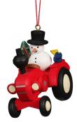 Santa on a Red Tractor