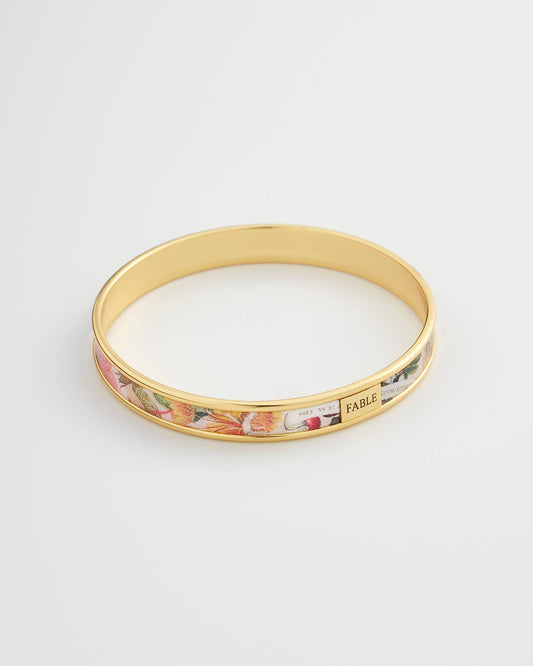 FABLE Tree of Life Print Bangle - Pink