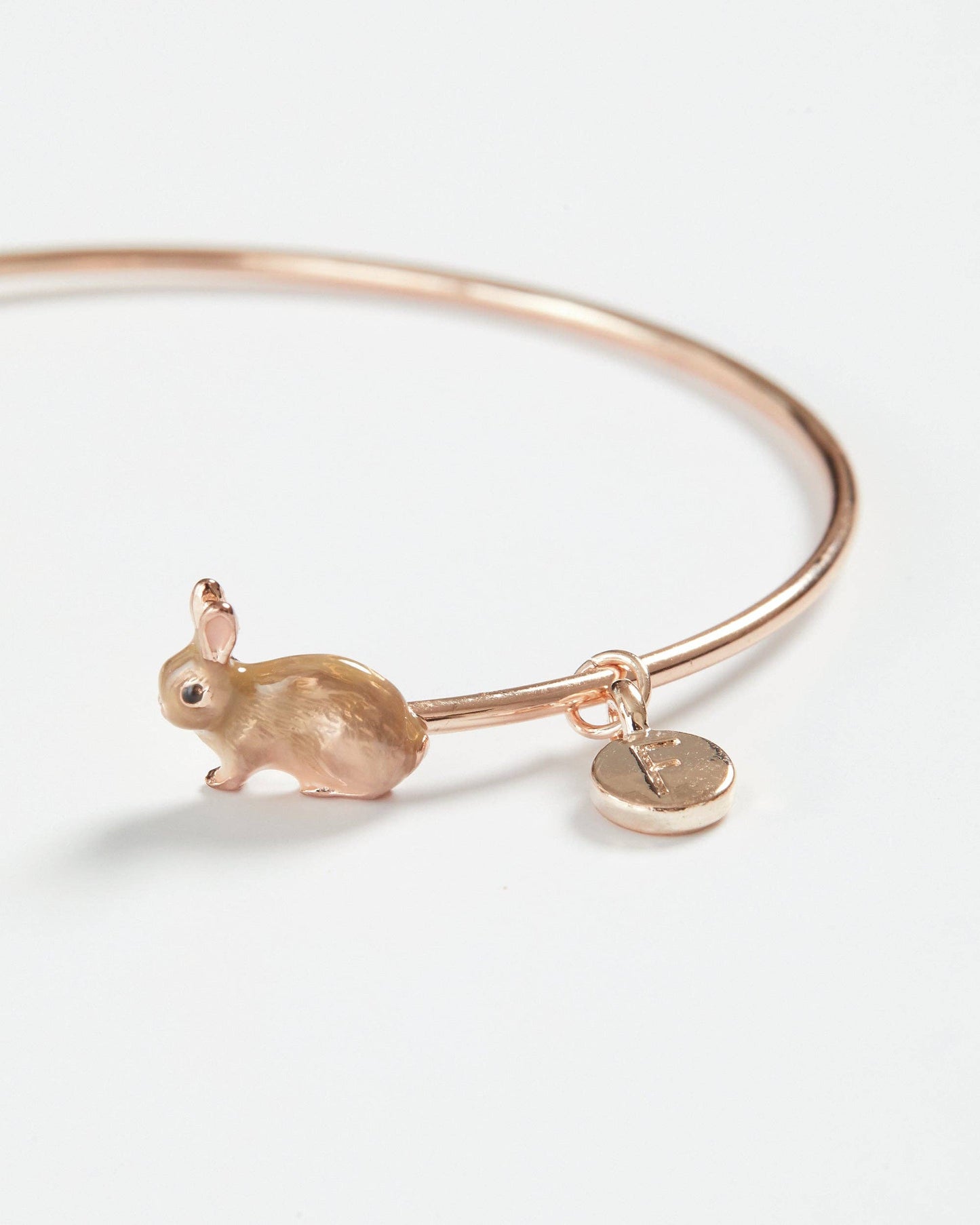 Enamel Rabbit Bangle