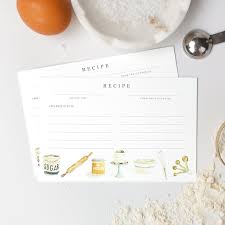 Baking Recipe Cards