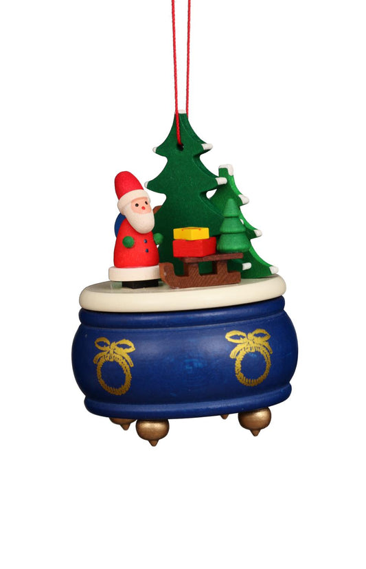 Blue Box with Santa