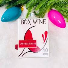 Boxed Wine Ornament