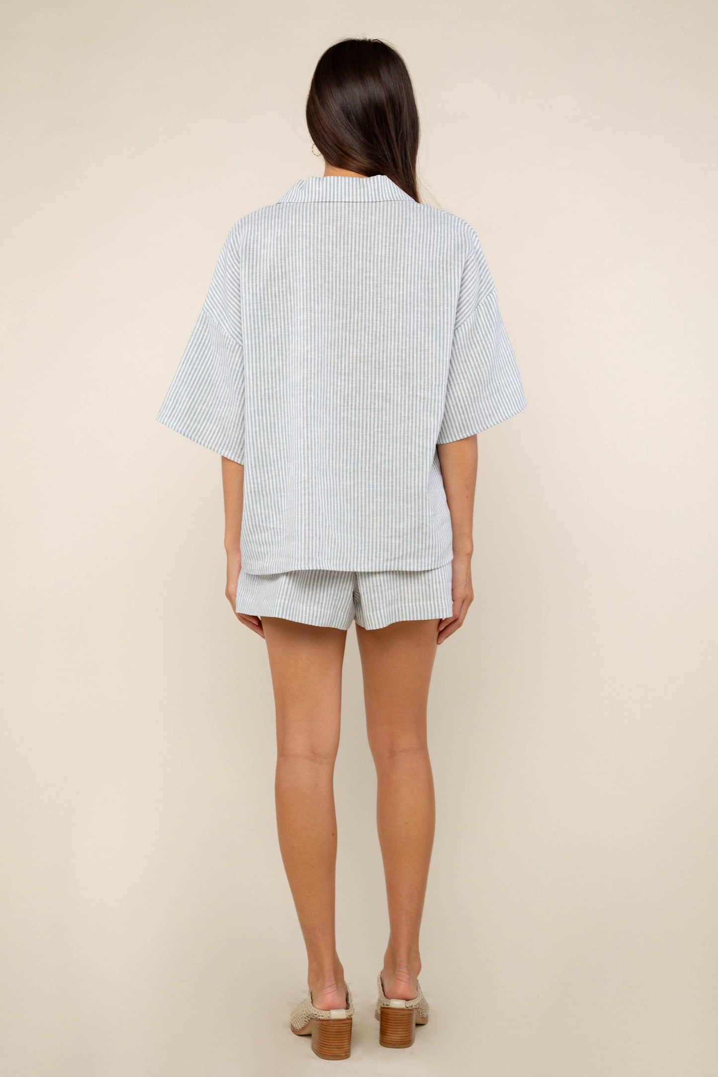 Kerry Stripe Shorts - Plus Size
