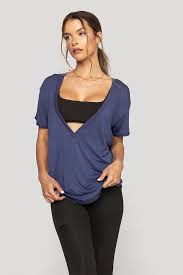 Reversible Deep V Tee Nightshade