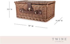 Newport Wicker Picnic Basket