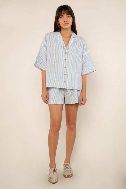 Kerry Stripe Shorts - Plus Size