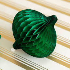 Hester and Cook Honeycomb Tapered Ornaments Set of 4