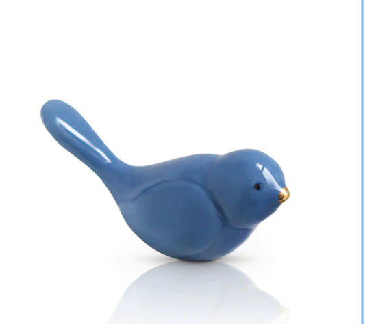 Nora Fleming Blue Bird of Happiness Mini