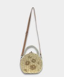Lush Ivory Rattan Bag