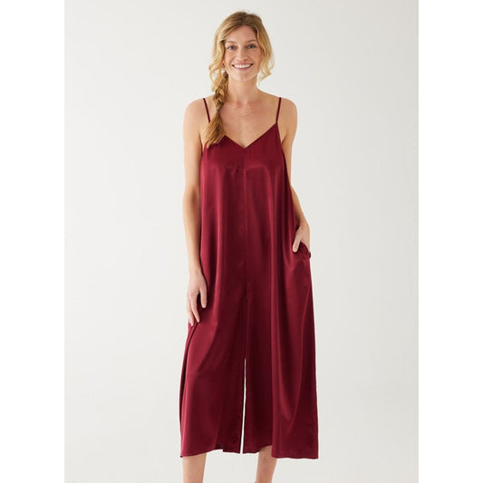 Garnet Satin Sailor Jumpsuit