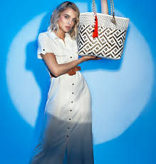 Nova White and Gold Tote