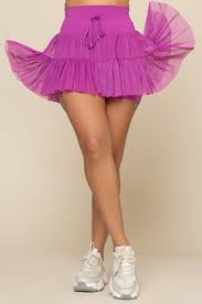 Pirouette Skort-Orchid