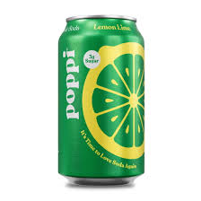 poppi Prebiotic Soda, Lemon Lime, 12oz
