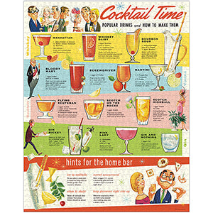 Vintage Cocktails 1000 Piece Puzzle