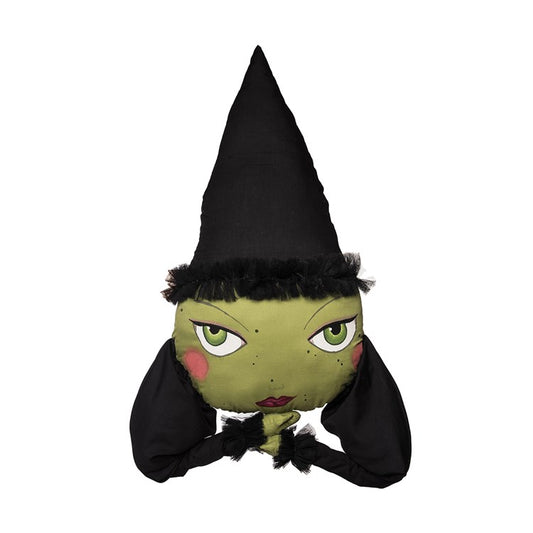 Resting Witch Face Pillow Figure