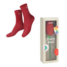 Pretty Red Rose Socks