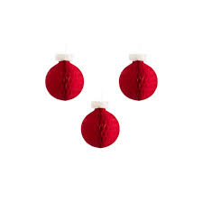 Hester and Cook Honeycomb Small Classic Ornament Set of 3
