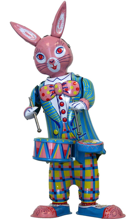 Collectible Tin Toy - Bunny with Drums