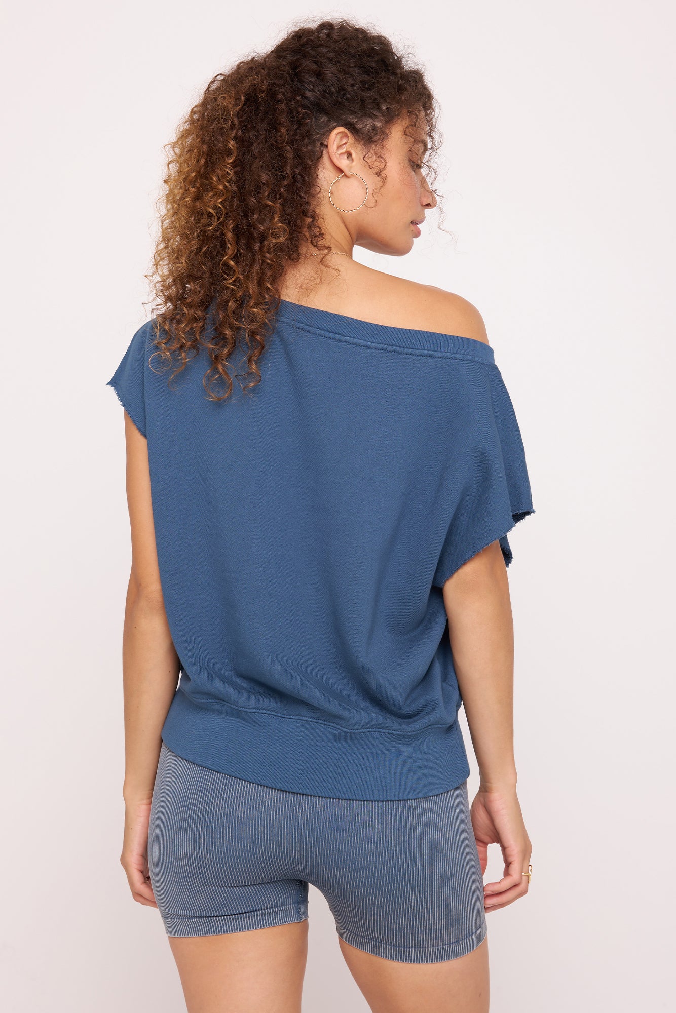 La Vida SS Off the Shoulder Sweatshirt