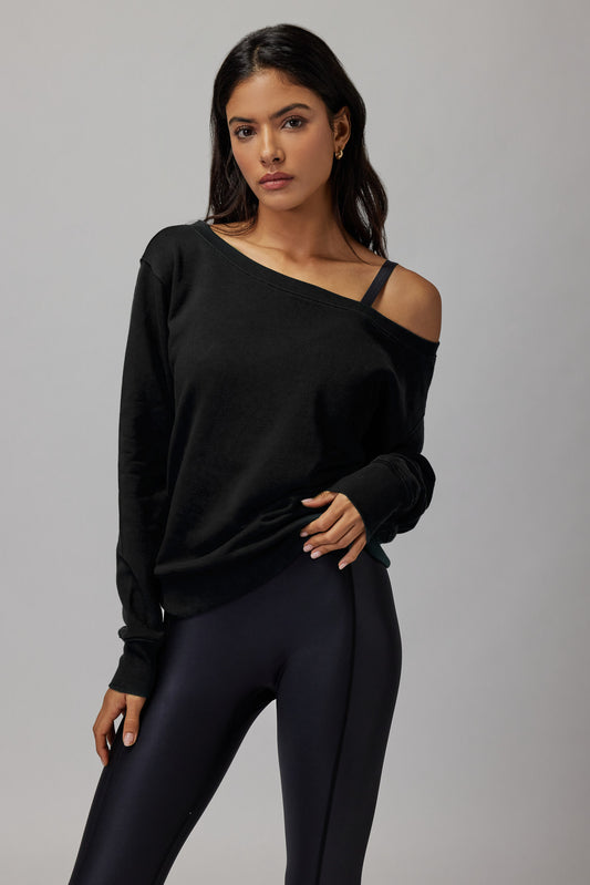 Vintage Black Vida Off the Shoulder