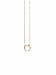 Floating Shape Necklace, Circle