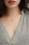 Floating Shape Necklace, Circle