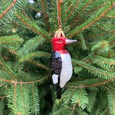 Red Headed Woodpecker Ornament