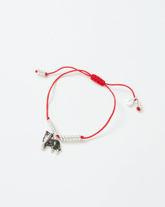 Enamel Collie Dog Bracelet