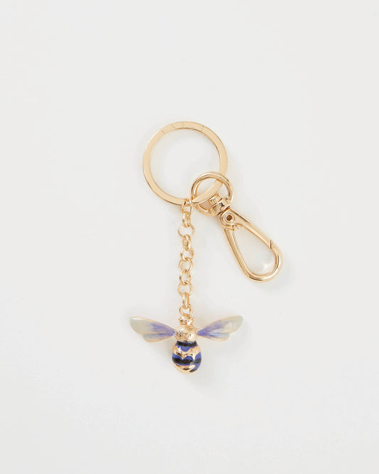 Enamel Bee Key Ring Hanging Box