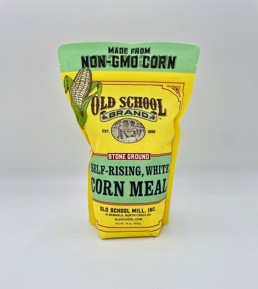 Old School Brand Self-Rising, White Corn Meal